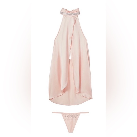 VICTORIA’S SECRET Sugar Coated Rhinestone High-Neck Babydoll - Picture 4 of 5